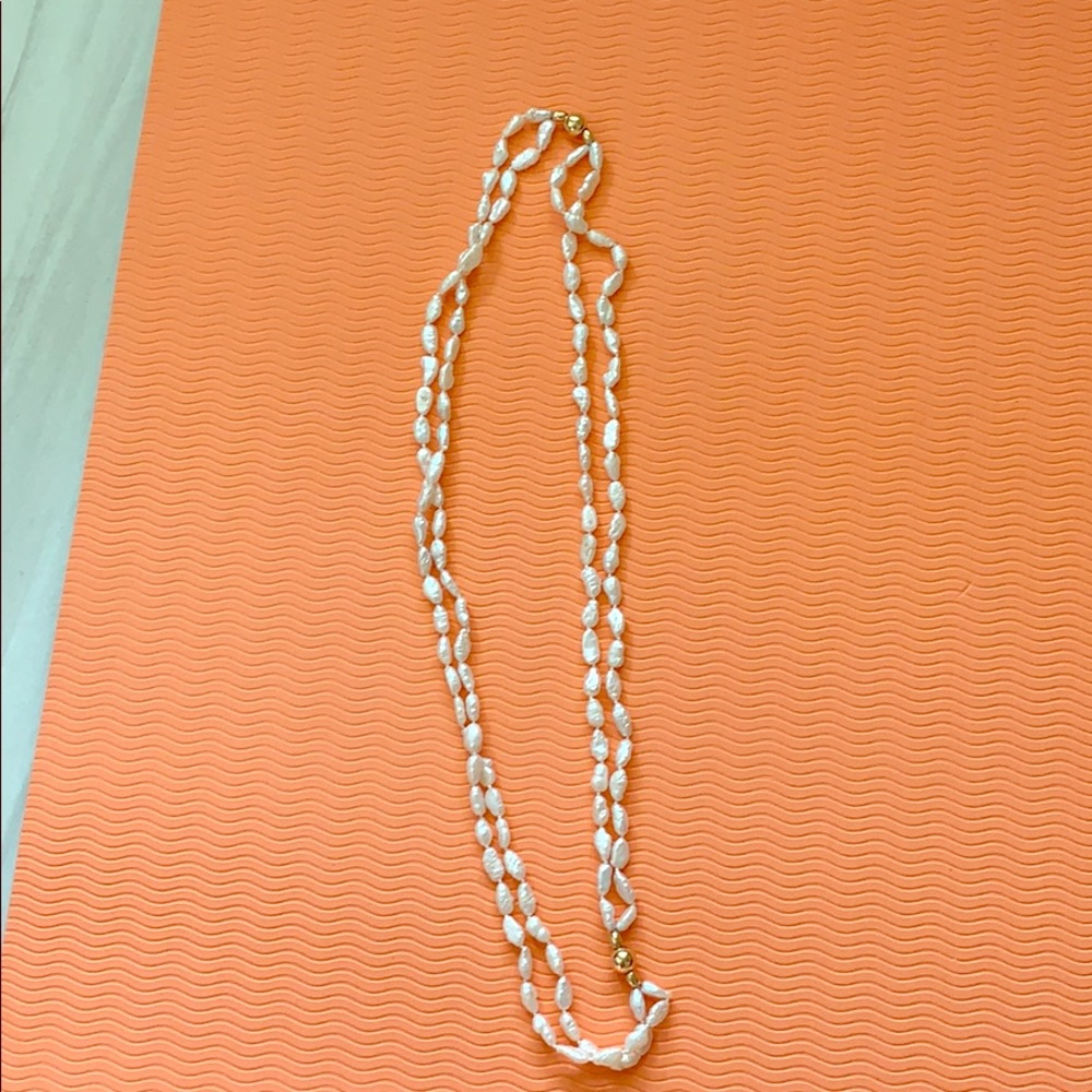 14k pearl strand necklace